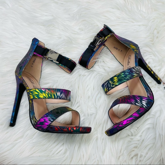 Multi patterned iridescent heel - Picture 2 of 6